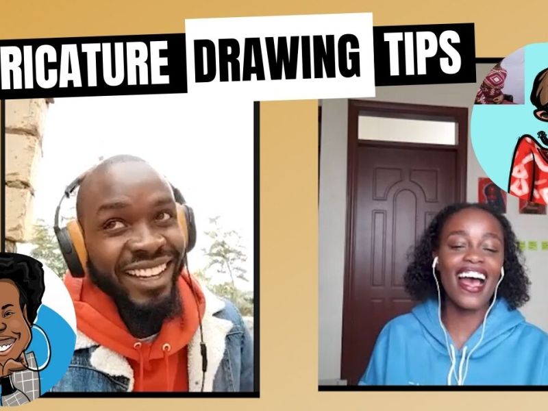 How to draw caricature live; Wyla, Kenyan artist interview